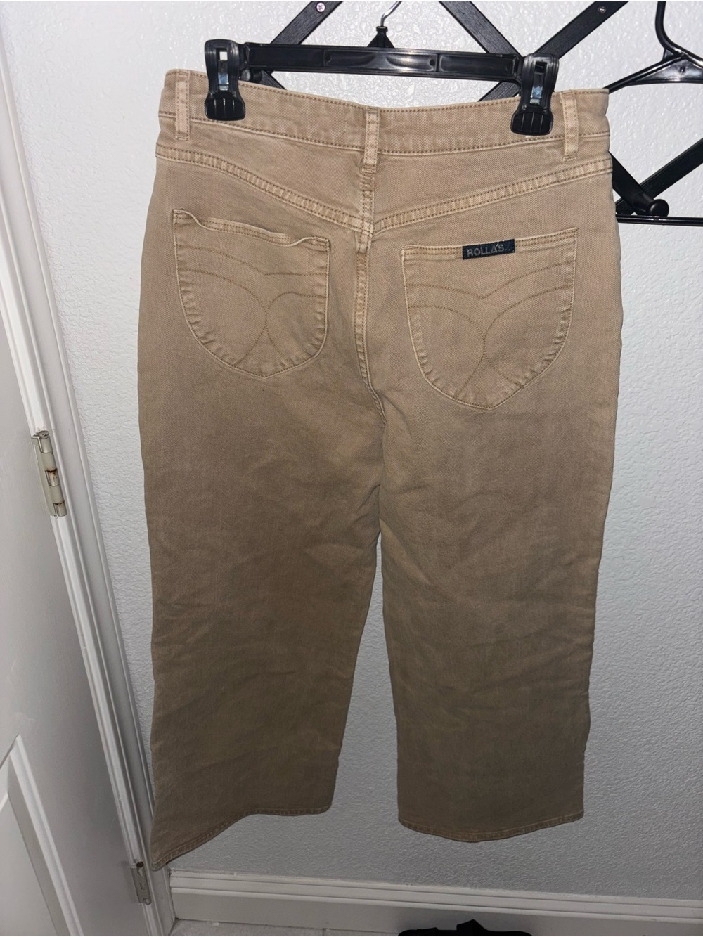 Rolla’s High Rise Wide Leg Jeans Women’s Size 31 Beige Neutral Denim Pants - Picture 5 of 6